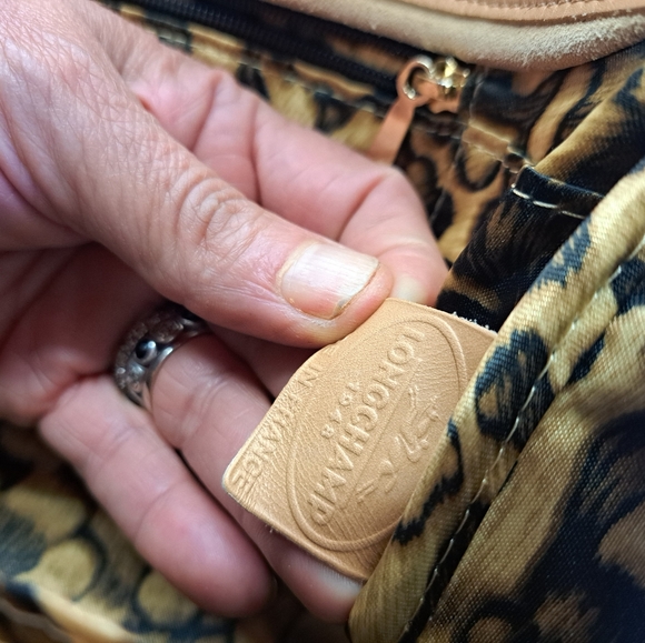 Longchamp Python embossed beish bag - Picture 12 of 16